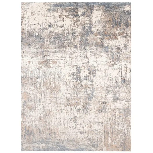 Fraai Wasbaar abstract vloerkleed - Misha Grunge Creme/Grijs - 80x150cm