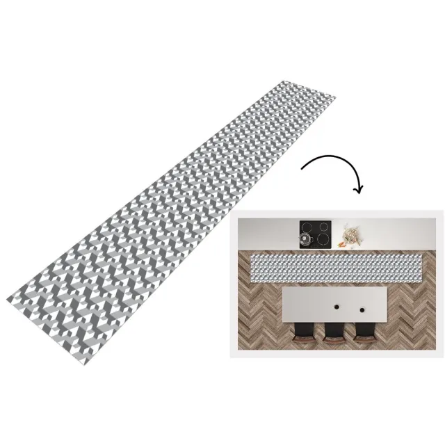 KitchenYeah Keukenloper - Keukenmat - Patronen - Blokken - 3D - Keuken vloerkleed Multicolor