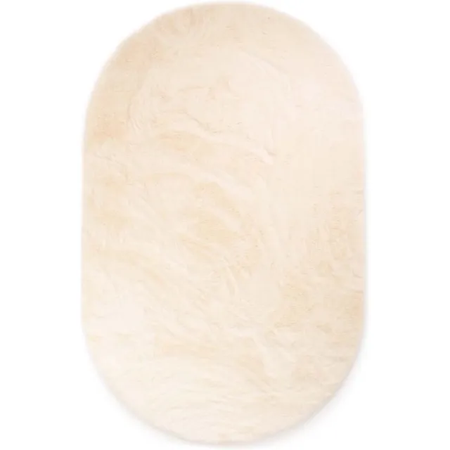 Tapeso Vloerkleed ovaal hoogpolig - Comfy Plus crème 230x330