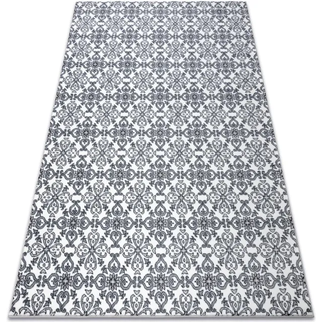 RUGSX Kleden Rugsx Tapijt ARGENT - W4949 Bloem wit / 240x330 cm