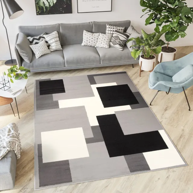 Tapiso Dream Vloerkleed Grijs Zwart Wit Modern Woonkamer Tapijt, foto 3