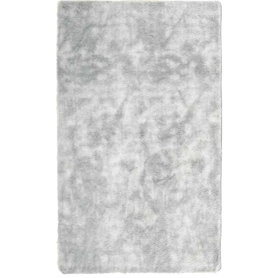 vidaXL Hoogpolig vloerkleed NAVARRA 60x100 cm polyester zilvergrijs, foto 3