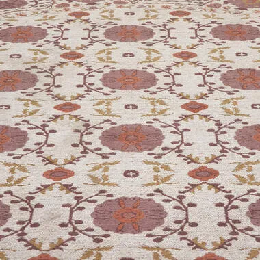 Kwantum Winnipeg rond vloerkleed multicolor rood#multicolor#roze, foto 2