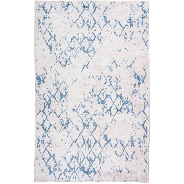 Padiro elegant laagpolig vloerkleed 160 x 230 cm - lichtbeige - vintage patroon - voor vloerverwarming - van polyester en katoen