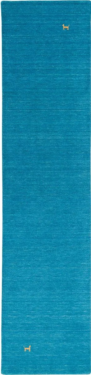 Pergamon Natuur vloerkleed loper Indo Nepal Gabbeh Shiva blauw