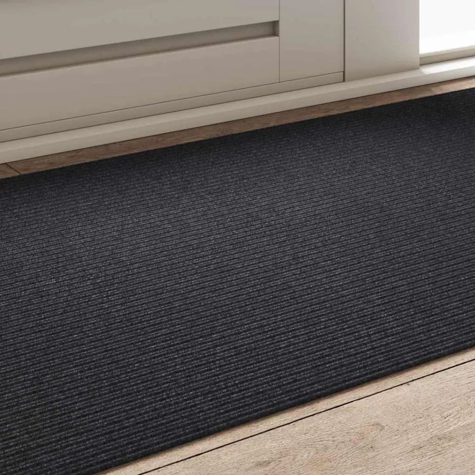 vidaXL Tapijt Loper Antraciet 80 x 150 cm Stof, foto 4