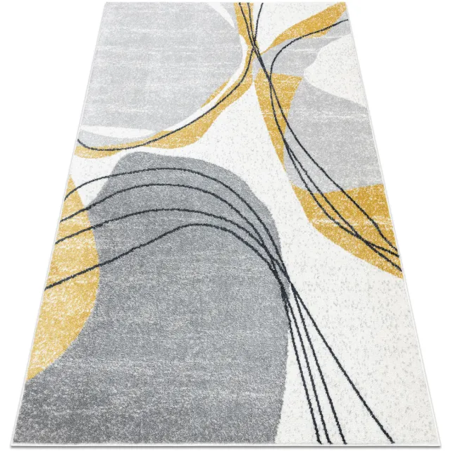 RUGSX Kleden Rugsx Tapijt FUSION 5868 wit / geel - 200x290 cm