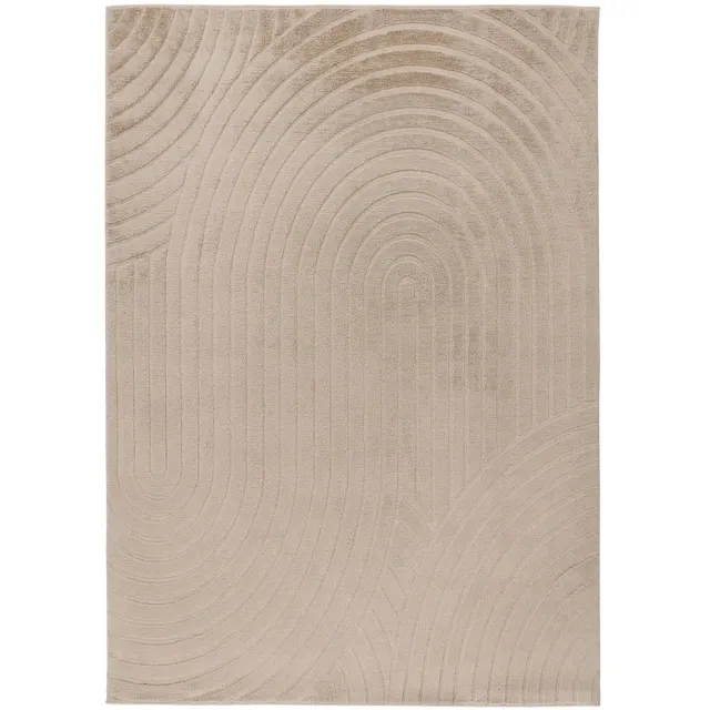 Dutch XXL Japandi Vloerkleed | Tapijt | Comfort | Bogen | Beige | 80x150 cm