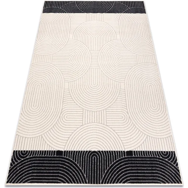 RUGSX Kleden Rugsx Tapijt Wol ANGEL 7901 / 52044 Geometrisch 120x170 cm Beige