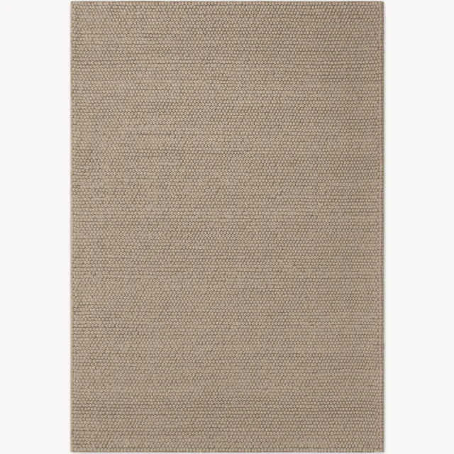Ted Baker Handgeweven wollen laagpolig vloerkleed Diana Beige