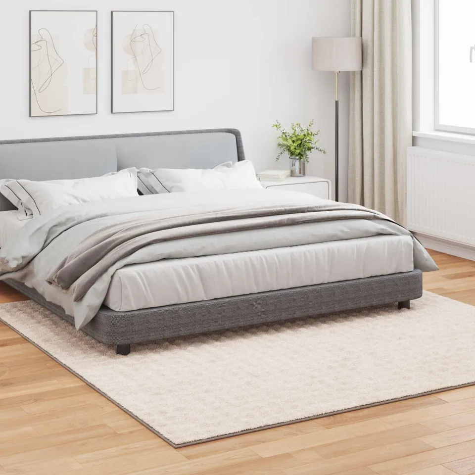 vidaXL Vloerkleden Vierkant SIROLO Beige 240 x 240 cm Polyester, foto 3