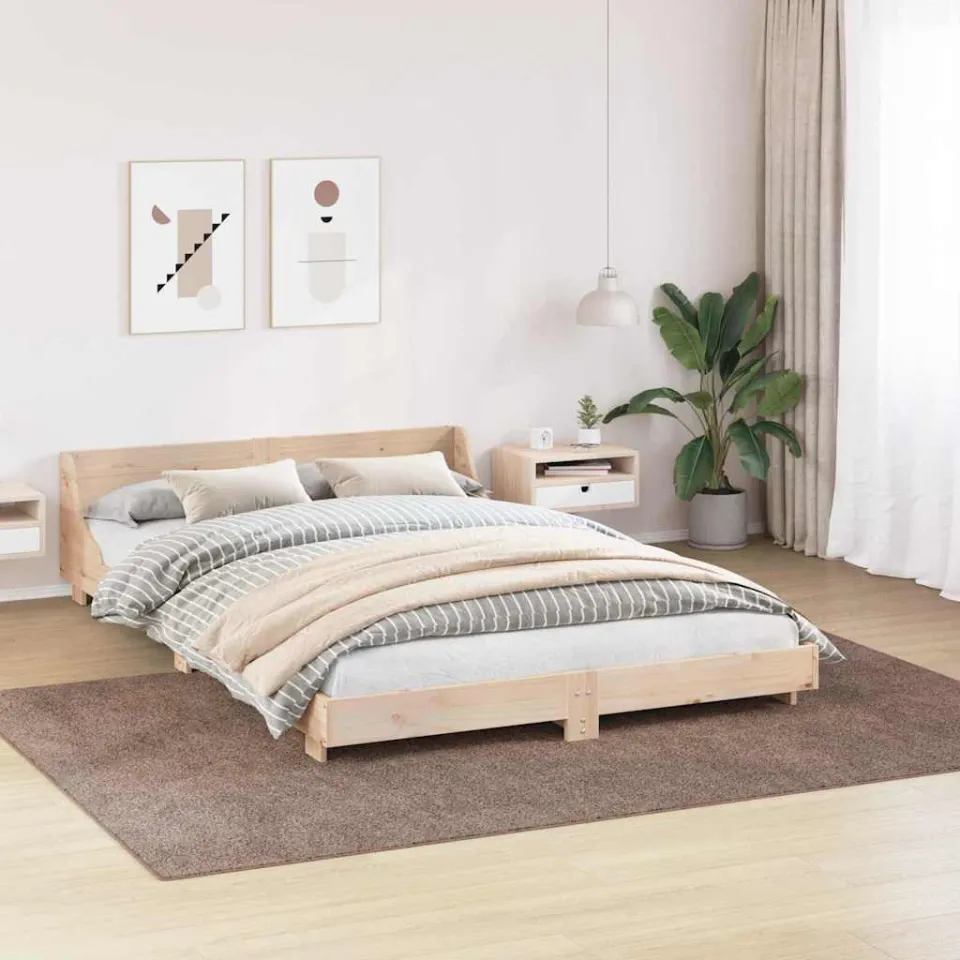 vidaXL Antislip Shaggy Tapijt Bruin 200 x 290 cm PP, foto 2