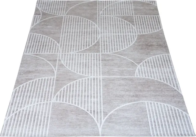 Veer Carpets Vloerkleed Wessel 200 x 290 cm - Modern Design Vloerkleed met Abstract Patroon in Scandinavische Stijl Beige