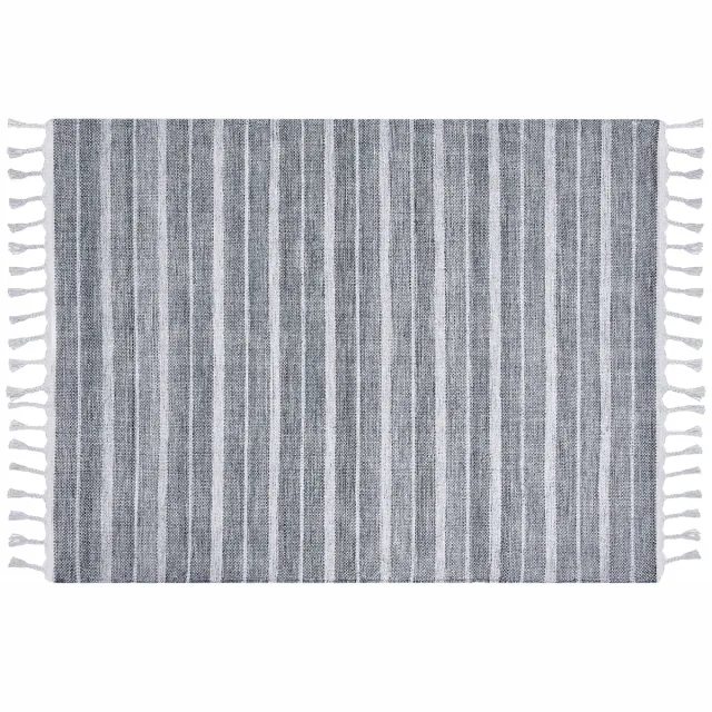 Beliani BADEMLII - Vloerkleed - Lichtgrijs - Polyester