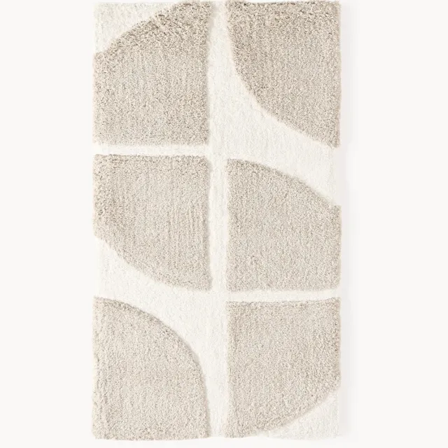 Westwing Collection Hoog-laag vloerkleed Jade Beige
