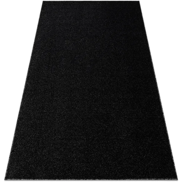 RUGSX Kleden Rugsx ETON PLUS tapijt Melange antraciet / zilver 200x400 cm Zwart