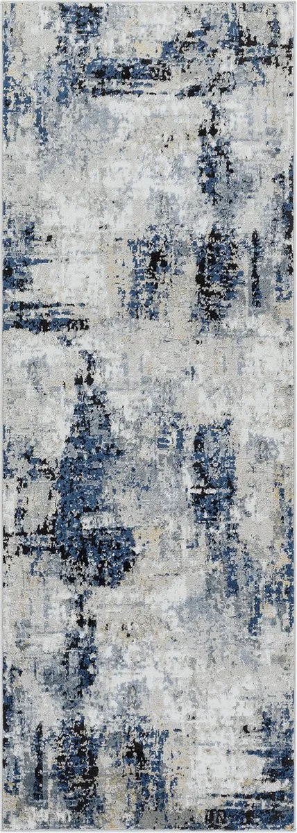 Surya Lena vloerkleed modern abstract blauw