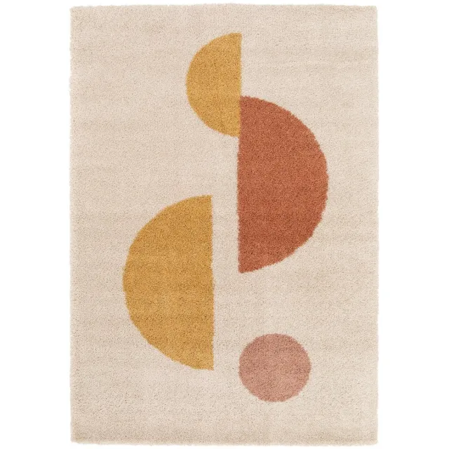 AFK Living Shaggy tapijt dik en comfortabel MOON terracotta