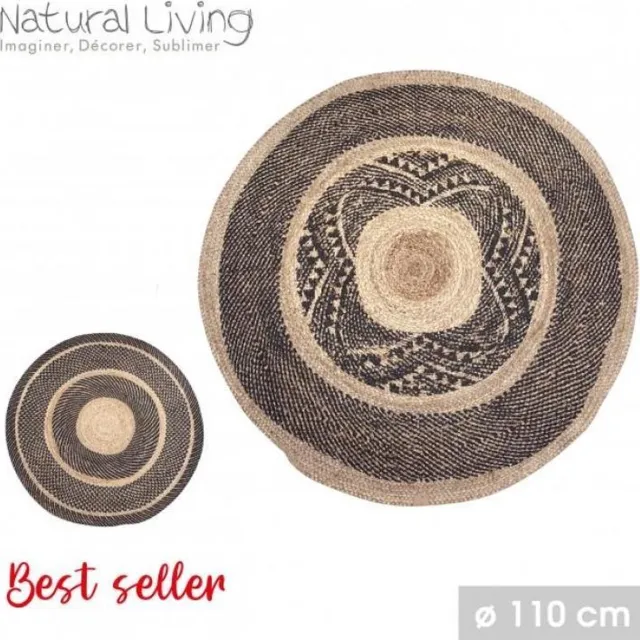 Fornord Vloerkleed Natural Living - Jute - 2 Designs Multi