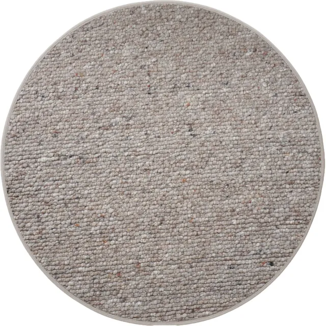 Veer Carpets Vloerkleed Steve Donker Beige - Wollen Design Vloerkleed in Scandinavische / Japandi Stijl Bruin