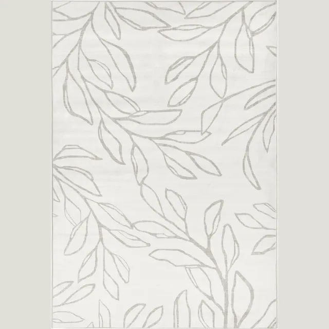 Beliani BISMIL- Vloerkleed - Lichtbeige - 160 x 230 cm - Polyester