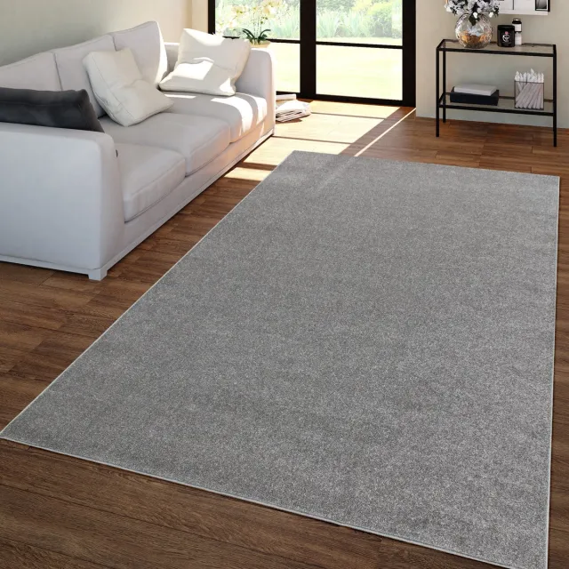 TT Home Woonkamertapijt Kurflor effen design modern en tijdloos 120 x 170 cm Rond 120 x 170 cm Rond grijs