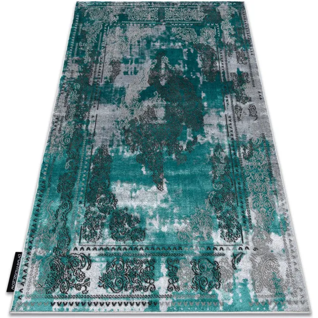 RUGSX Kleden Rugsx Modern DE LUXE tapijt 6827 Abstractie, vintagevint 120x170 cm Groen