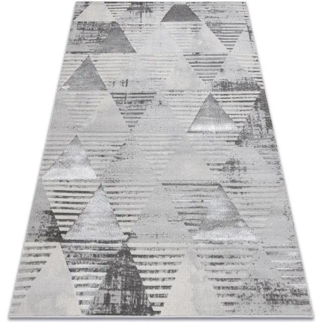 RUGSX Kleden Rugsx Tapijt LIRA E1627 Drieho geometrisch, structureel, 80x150 cm Grijs