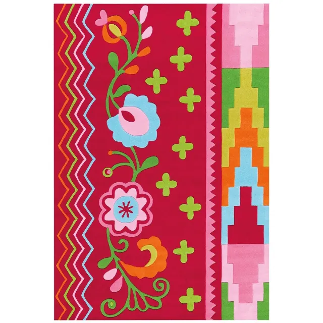 Dutch XXL Kindervloerkleed | Tapijt | Sam | Bloemen | Multikleur | 170x240 cm