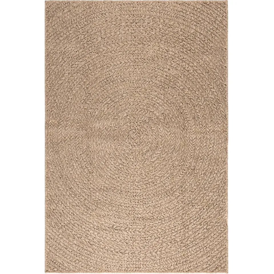 vidaXL Vloerkleed ZIZUR binnen en buiten 120x170 cm jute look bruin, foto 2