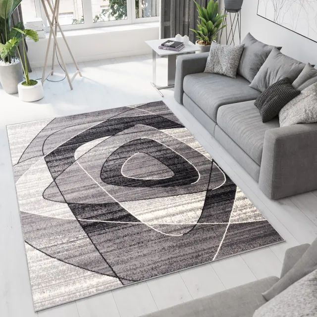 Tapiso Dream Vloerkleed Grijs Laagpolig Slaapkamer Woonkamer Tapijt Maat- 130x190 Grijs 3