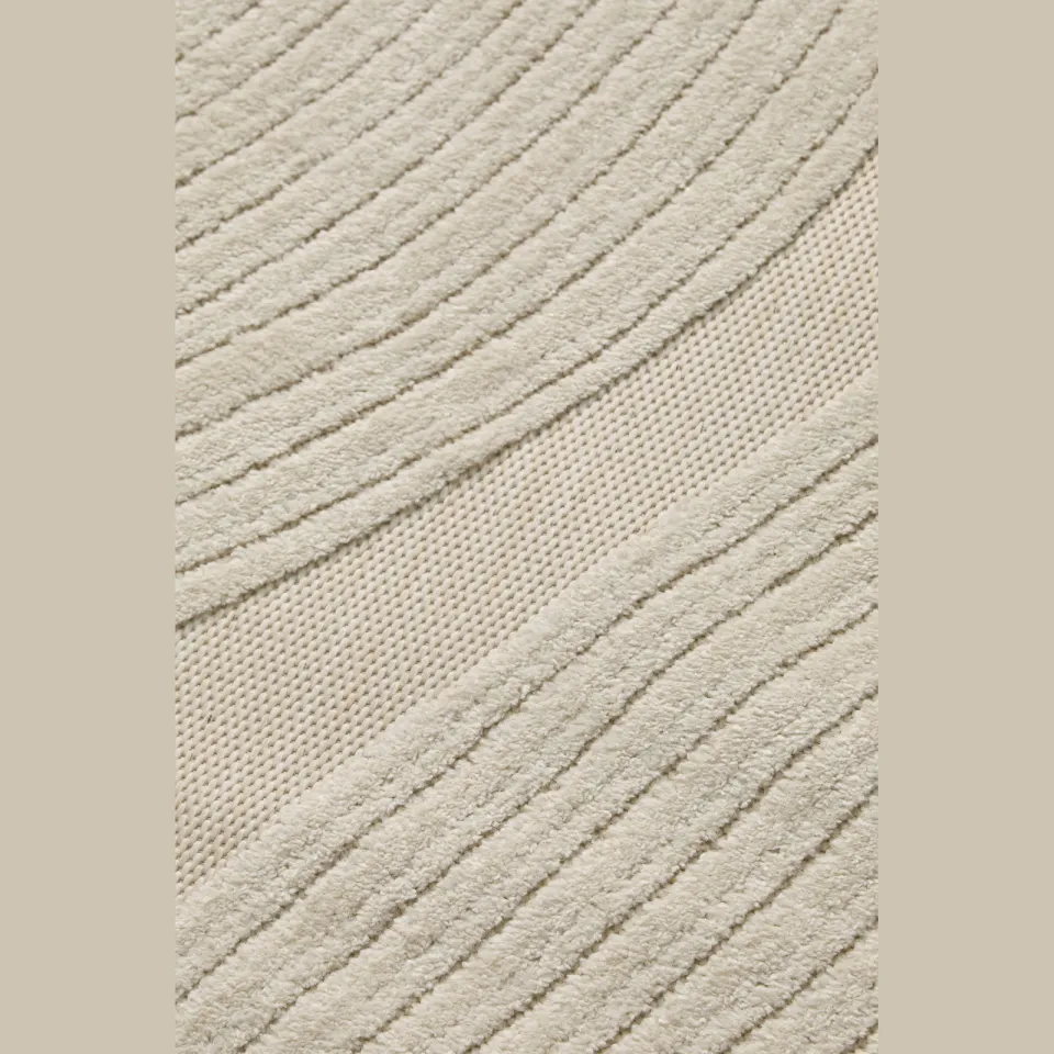 NOUS Living Tirza binnen- en buitenvloerkleed crème, foto 3