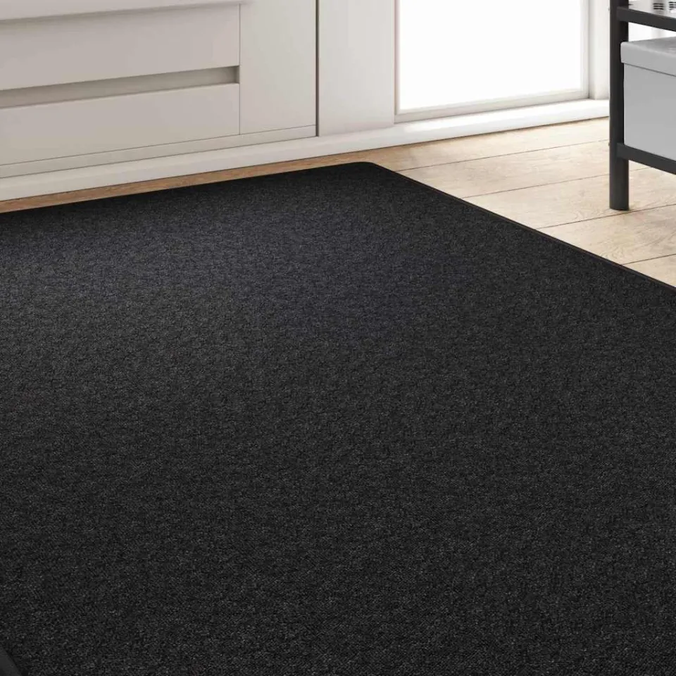vidaXL Tapijt Loper Antraciet 100 x 250 cm 100% Polypropyleen, foto 3