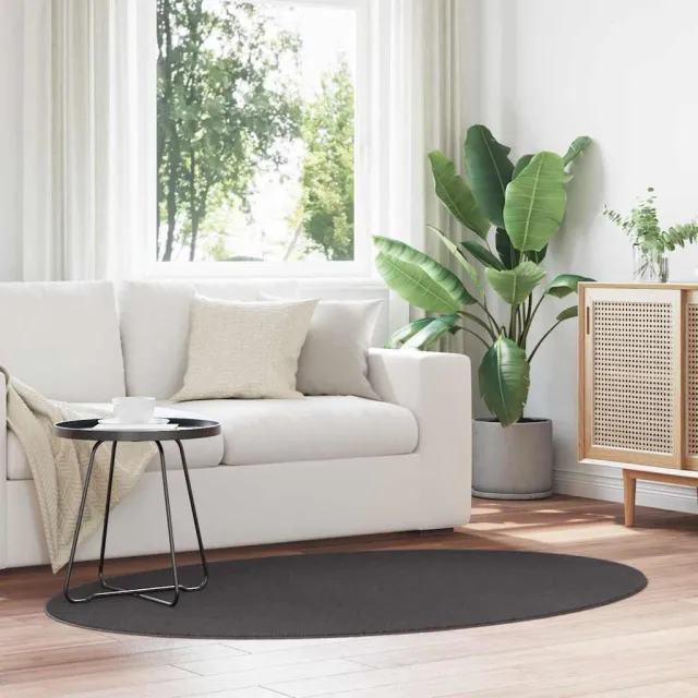 vidaXL Tapijt HUARTE Antraciet 100 x 200 cm 100% Polyester, foto 2