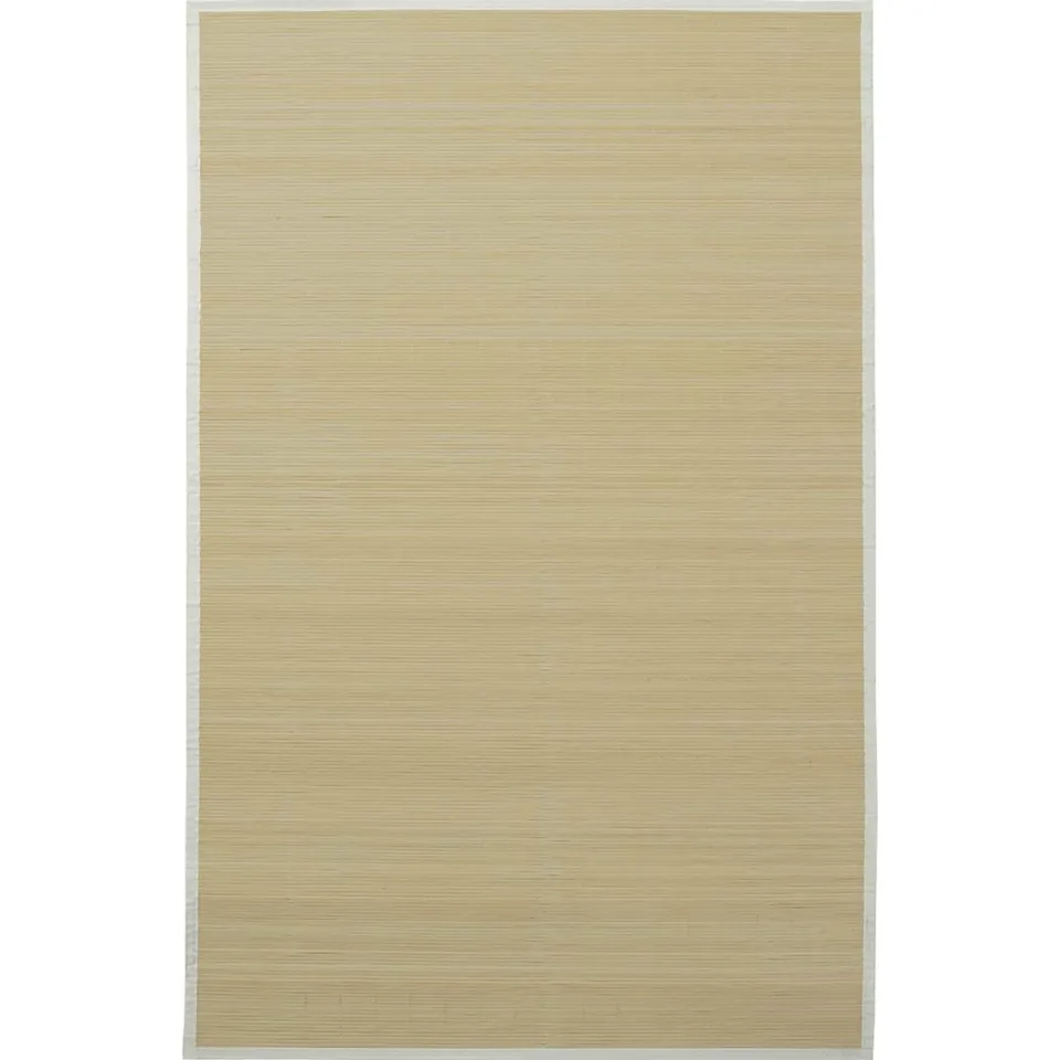 vidaXL Tapijt 100x160 cm bamboe natuurlijk Bruin