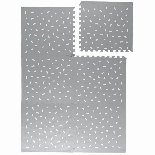 Little Olly Foam Puzzelmat - Alfie Sprinkles Grijs - 120x180cm