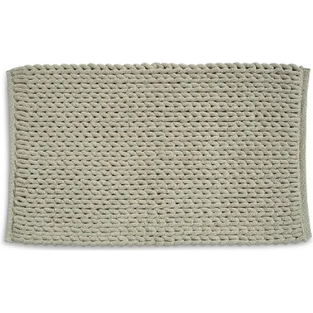 Badkamer Vloerkleed, Badmat, 100 x 60 cm, Taupe, Gerecycled Polyester, Katoen - Kela | Masha