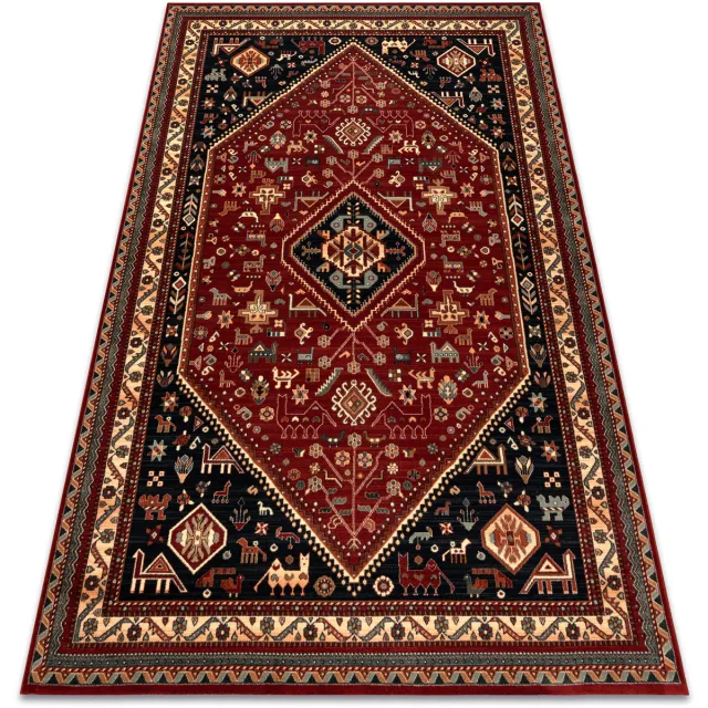 RUGSX Kleden Rugsx Wollen tapijt KASHQAI 4364 301 oosters, kader 160x240 cm Bordeau