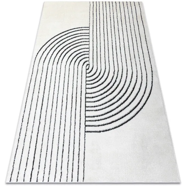 RUGSX Kleden Rugsx Tapijt modern MODE 8587 geometrisch creme / 140x190 cm Beige