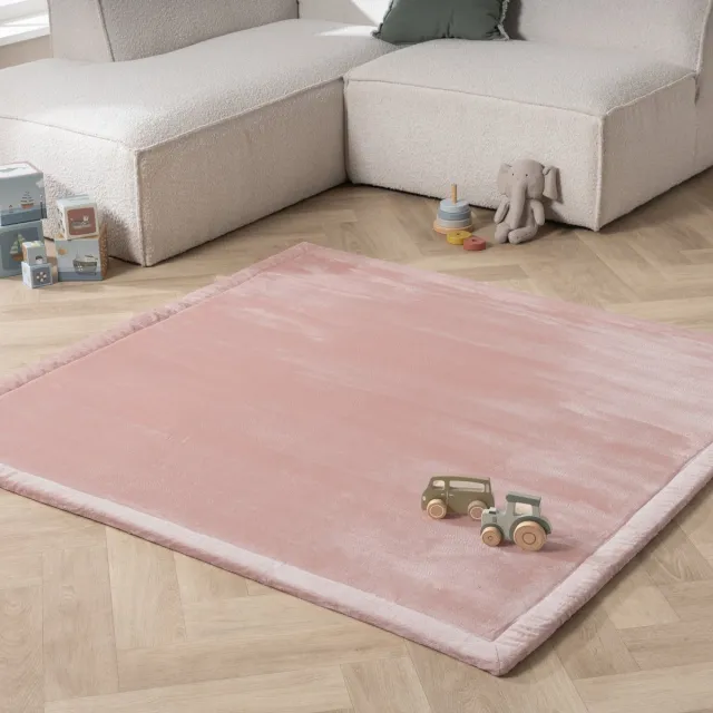 Little Olly Vierkante speelmat - Jip Roze - 200x200cm