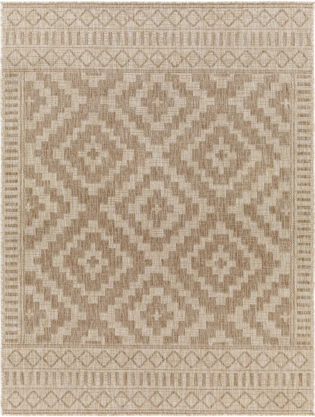 Surya Tricia vloerkleed binnen en buiten jute-look bruin beige