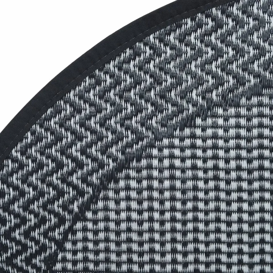 vidaXL Buitenkleed ARAKIL Ø120 cm PP grijs, foto 4