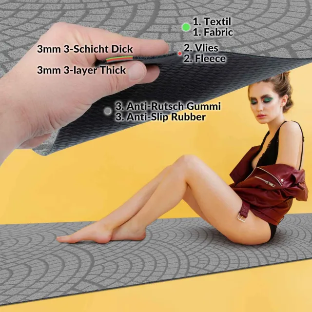 ANRO Tapijtloper Davis Grijs 400x67cm – Velours Gangloper Antislip Keukenloper Hal Op