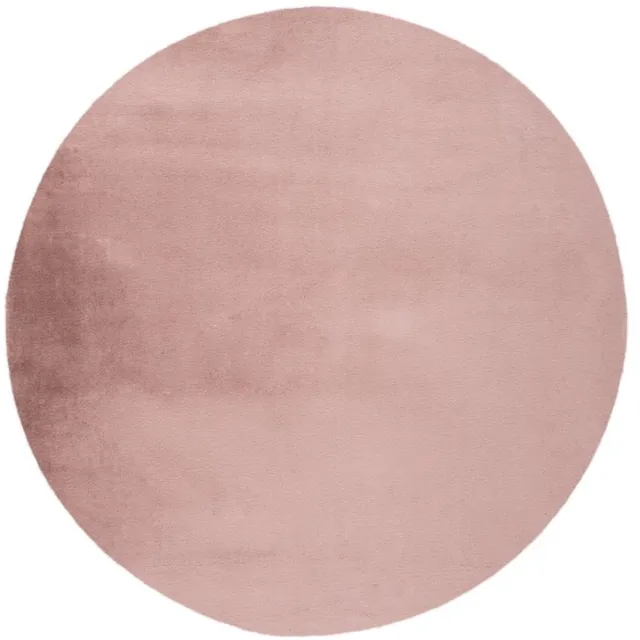 Paradise Fluffy – Poeder Roze – Rond – Hoogpolig & Zacht – Trendy – Fluffy – Vloerkleed – Karpet – rond