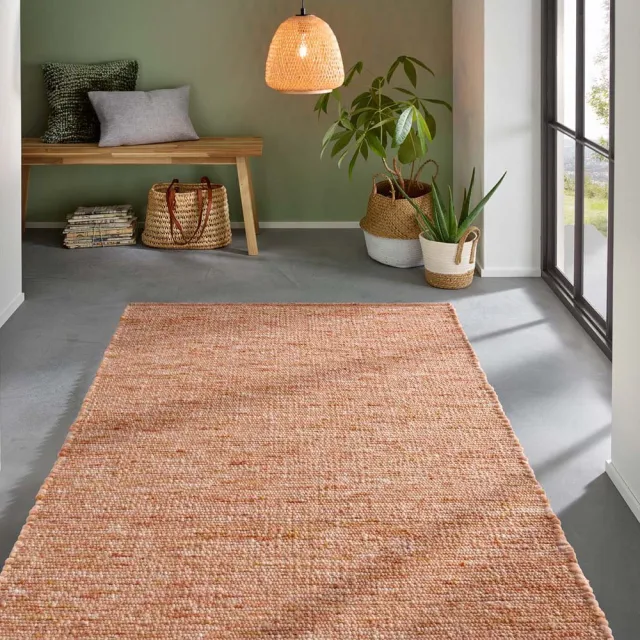 Tapeso Wollen vloerkleed - Bokn Terracotta