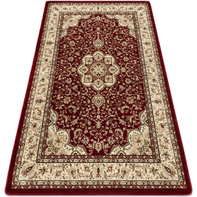 RUGSX Kleden Rugsx Tapijt ROYAL AGY patroon 0521 kastanjebruin 200x400 cm Bordeau