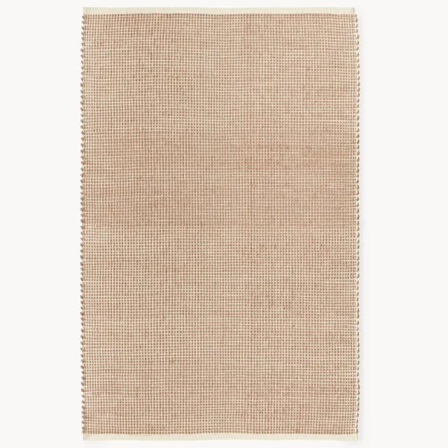 Westwing Collection Handgeweven wollen vloerkleed Amaro Lichtbruin