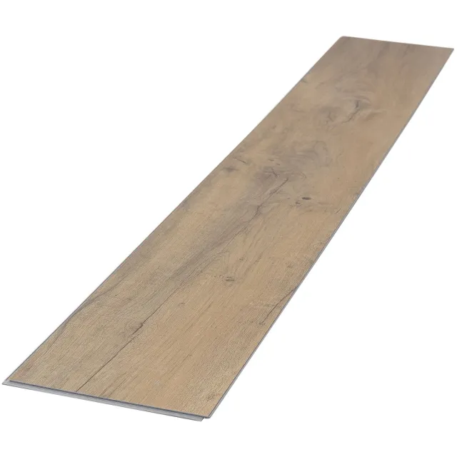 ml-design Klik pvc vloer 122 x 18 cm licht rustiek eiken houtlook, waterdichte vinylvloer serie, antislip pvc met geïntegreerde slijtvast, dikte 4,2 mm met 1,54 m² en 7 planken in een pak, strakke en luxe pvc stroken voor in uw woonkamer Rustiek licht eikenhout