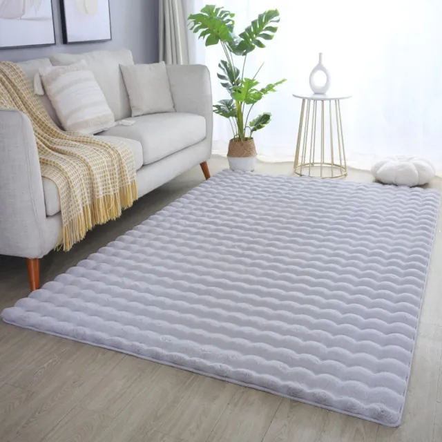 Ayyildiz Zacht fluffy vloerkleed lichtgrijs 80 x 250 cm tapijt
