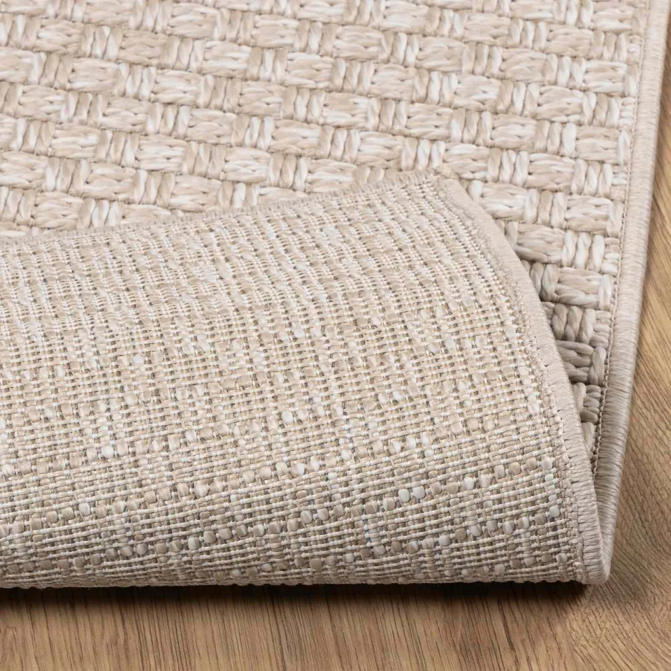 vidaXL Vloerkleden Vierkant FARO Crème 240 x 240 cm Polyester, foto 4